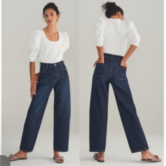 Anthropologie Denim - Anthropologie Pilcro The Column Ultra High-Rise Crop Jeans Size 29